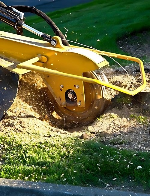professional stump grinding Sunshine Coast using commercial equipment